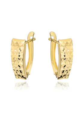 Fugart Fugart Kolczyki Kolczyki złote ozdobione diamentowaniem FUG7-25-K01311-2 Złoty