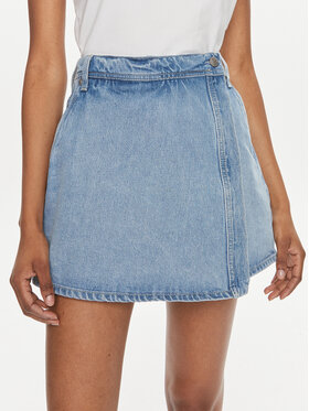 Pepe Jeans Pepe Jeans Дънкови шорти Regular Skort Hw Dnm PL801123 Син Regular Fit