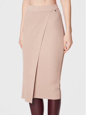 Guess Guess Spódnica ołówkowa W2GD09 Z2U00 Beżowy Slim Fit