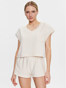 American Vintage American Vintage Тишърт Bobypark BOBY02CE23 Екрю Relaxed Fit