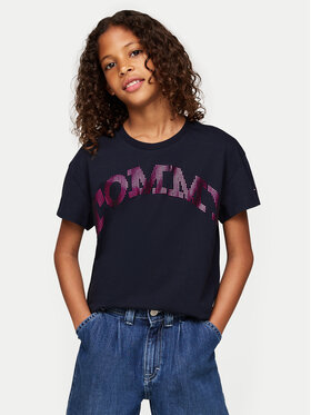 Tommy Hilfiger Tommy Hilfiger T-shirt KG0KG08357 M Tamnoplava Regular Fit