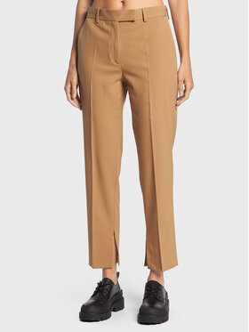 Calvin Klein Calvin Klein Medžiaginės kelnės K20K204621 Smėlio Slim Fit
