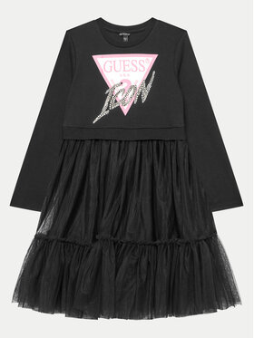 Guess Guess Повсякденна сукня J4YK06 KB8R0 Чорний Regular Fit