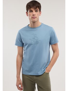 Trussardi Trussardi T-Shirt G0278300125N024 Turkusowy Regular Fit