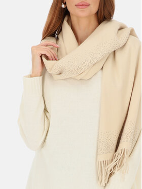 Potis & Verso Potis & Verso Szal CEKINY Beżowy