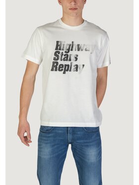 REPLAY REPLAY T-Shirt M3035.000.2660 Biały Shirt Fit