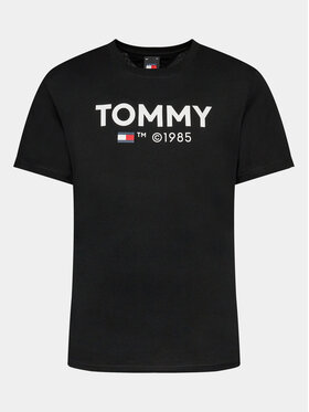 Tommy Jeans T-shirt Essential DM0DM18264 Crna Slim Fit