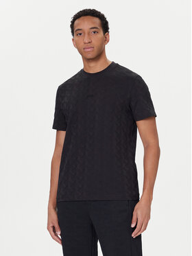 BOSS BOSS T-Shirt Mirror Artwork 50548649 Černá Relaxed Fit