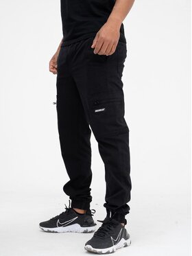 Jigga Wear Jigga Wear Joggery Bojówki cargo klasyczne 90564 Czarny Jogger Fit