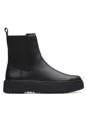 Clarks Clarks Kotníková obuv s elastickým prvkem Torhill Maple 26173858 Černá