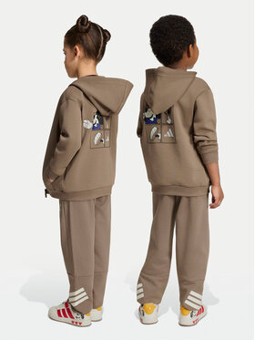 adidas adidas Долнище анцуг Adidas Disney Mickey Mouse KS3955 Бежов Regular Fit