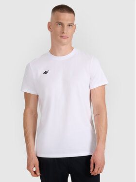 4F 4F T-Shirt B2B Biały Regular Fit