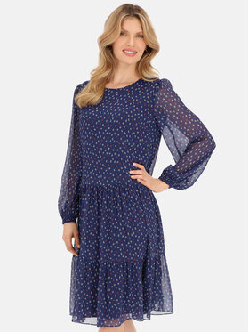 Potis & Verso Potis & Verso Sukienka letnia Maja Granatowy Regular Fit