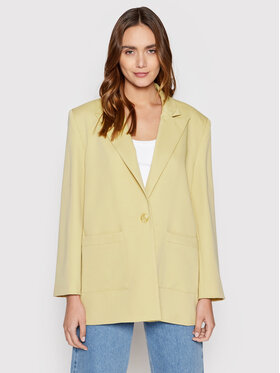 NA-KD NA-KD Сако 1018-008321-3116-581 Жълт Oversize