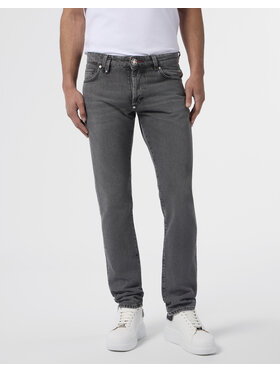 PHILIPP PLEIN PHILIPP PLEIN Jeansy 30026 Szary Straight Fit