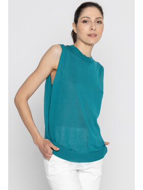 Deni Cler Milano Deni Cler Milano Top T-DC-0008-D2-20-48-1 Zielony Regular Fit