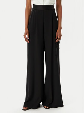 Rinascimento Rinascimento Текстилни панталони CFC0122612003 Черен Regular Fit