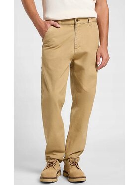 Lee Lee Spodnie materiałowe Carpenter Brązowy Relaxed Fit