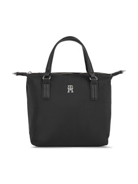 Tommy Hilfiger Tommy Hilfiger Ročna torba Poppy Th Small Tote AW0AW15640 Črna