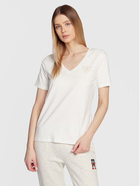 Tommy Hilfiger Tommy Hilfiger Póló Crest WW0WW37204 Bézs Regular Fit