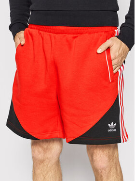 adidas adidas Športové kraťasy Sst Fleece HC2092 Červená Regular Fit