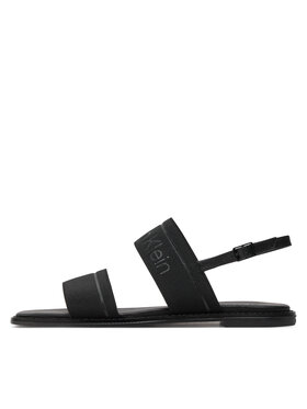 Calvin Klein Sandali Flat Sandal He HW0HW01990 Črna