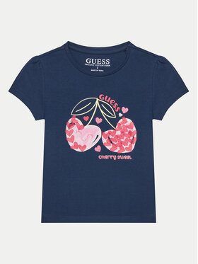 Guess Guess Tričko K5GI03 K6YW4 Modrá Regular Fit