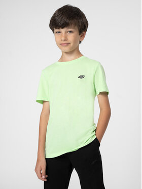 4F 4F Tricou 4FJSS23TTSHM291 Verde Regular Fit