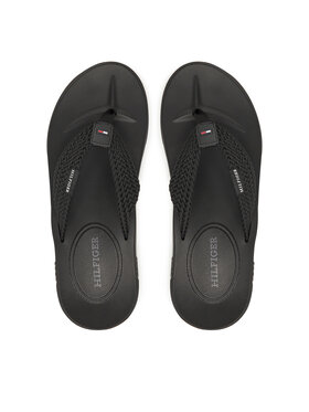 Tommy Hilfiger Tommy Hilfiger Flip flop Molded Web Beach Sandal FM0FM05434 Negru