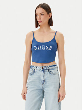 Guess Guess Top V5GP16 K8RT2 Niebieski Regular Fit