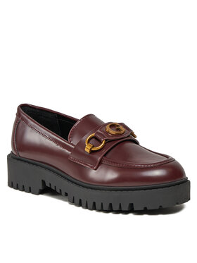 Guess Guess Slipper Oragen FL8ONR LEA14 Dunkelrot