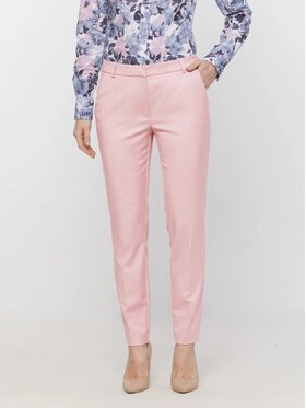 Willsoor Willsoor Spodnie materiałowe 68242 Różowy Slim Leg