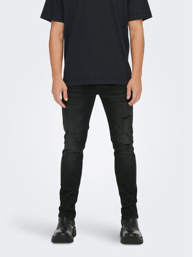 Only & Sons Only & Sons Jeans hlače Loom 22022948 Črna Slim Fit