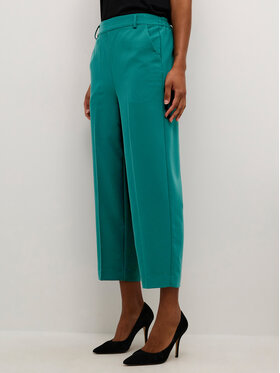Kaffe Kaffe Riidest püksid Sakura 10506127 Roheline Relaxed Fit