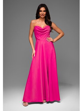 Ombre Ombre Sukienka wieczorowa LA-OM-DLR042 Różowy Regular Fit