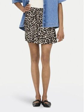 ONLY ONLY Mini sukně 15322967 Hnědá Regular Fit