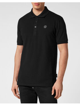 PHILIPP PLEIN PHILIPP PLEIN Polokošeľa 295 Čierna Slim Fit