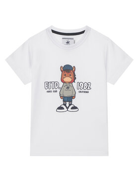 Beverly Hills Polo Club Beverly Hills Polo Club Tricou P-SS26B-TS0135 Alb Regular Fit
