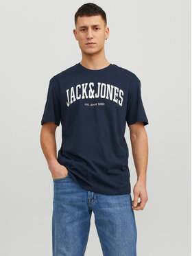 Jack&Jones Jack&Jones Marškinėliai Josh 12236514 Tamsiai mėlyna Relaxed Fit