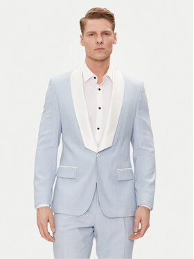 HUGO Hugo Marynarka Henry242E1X 50513750 Błękitny Slim Fit