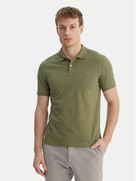 Gant Gant Tricou polo Shield 2220 Verde Slim Fit