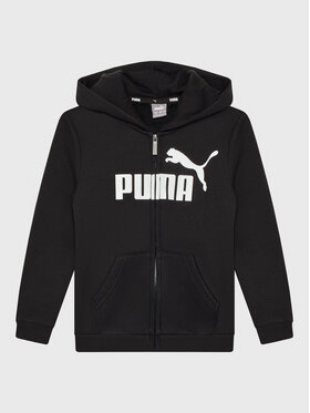 Puma Puma Bluza Essentials Big Logo 586967 Czarny Regular Fit