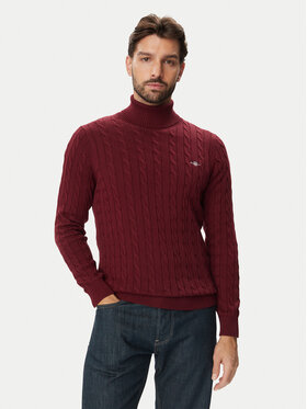 Gant Gant Golf 8050607 Bordowy Regular Fit