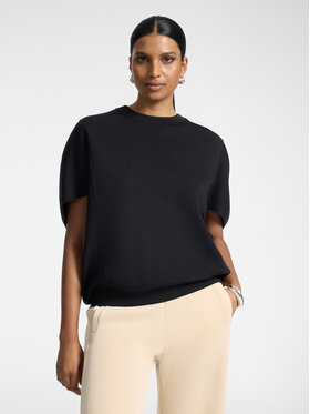 Elena Mirò Elena Mirò Felpa G001E000326N033 Nero Boxy Fit