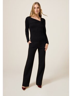 Oltre Oltre T-shirt G094J004549N033 Nero Slim Fit