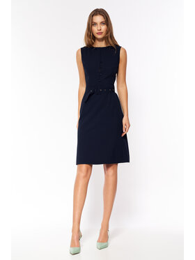 NIFE NIFE Sukienka codzienna Sukienka codzienna Granatowy Classic Fit