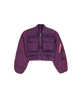 Alpha Industries Alpha Industries Kurtka outdoor Multipocket Flight Jacket Women Fioletowy Loose Fit