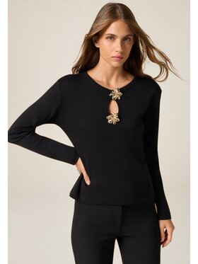 Oltre Oltre T-shirt G092J004547N033 Nero Slim Fit