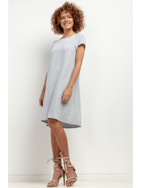 Tessita Tessita Sukienka letnia SUKIENKA_T403_2_M Szary Regular Fit
