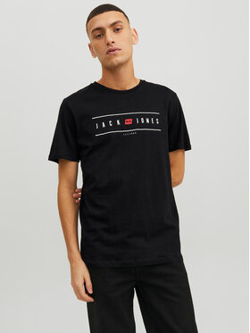 Jack&Jones Jack&Jones Tricou Flag 12221011 Negru Regular Fit